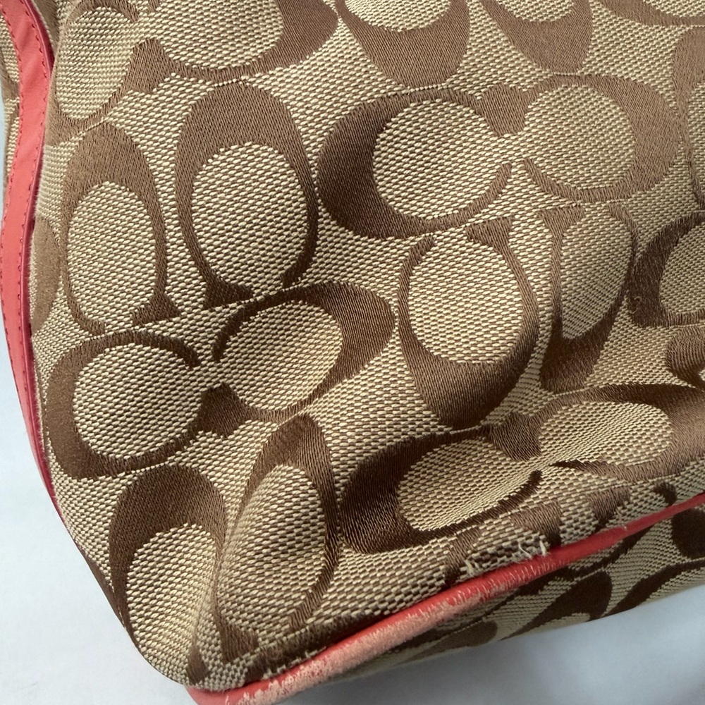 Coach Brown Signature Tote - Picture 5 of 8